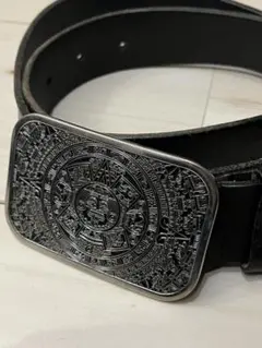 メキシコカレンダー風レザーベルト