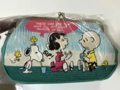 SNOOPY がま口 刺繍 ポーチ 筆箱