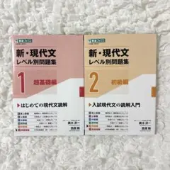 新・現代文レベル別問題集①超基礎編　②初級編　2冊まとめ売り