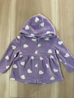 OLD NAVY ハート柄フリースパーカー 12-18ヶ月