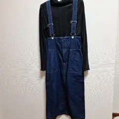 N.NaturalBeautyBasic　ハイウエストデニム サロペットスカート