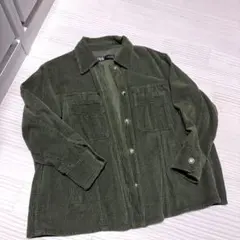 ZARA コーデュロイジャケット Lサイズ オリーブグリーン