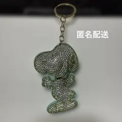 スヌーピー キーホルダー スワロフスキー風