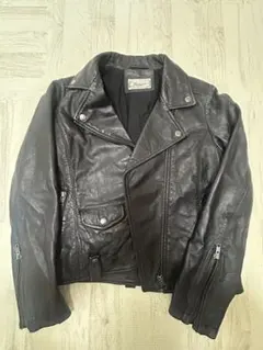 レザーライダースジャケット 黒