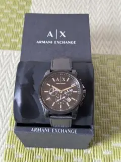 ARMANI EXCHANGE クロノグラフ腕時計　ブラック