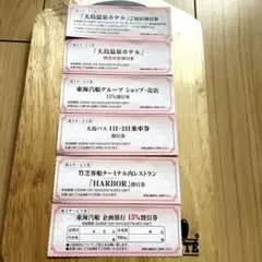 東海汽船 株主サービス券 6枚セット 2027年3月31日まで
