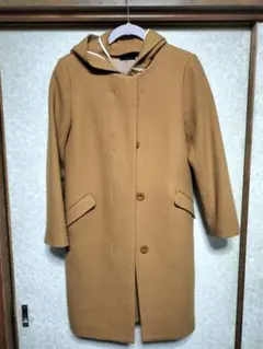 CYNICAL フード付きキャメルコート