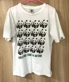 ✨人気古着❗️WWF(世界自然保護基金)パンダデザイン　Tシャツ・Mサイズのサムネイル