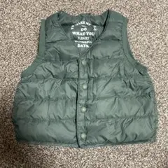 BREEZE グリーン ダウンベスト サイズ80