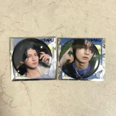 aoen 輝 HIKARU ヒカル 缶バッジ 青い太陽 秒で落ちた - メルカリ