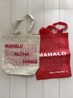 MAHALO HAWAII エコバッグ 2点セットのサムネイル
