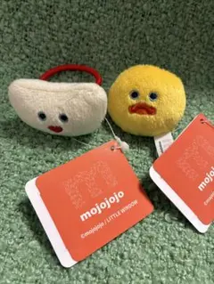 mojojojoマスコット付きヘアゴム　ひよこ　ねこ