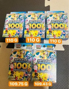 ポケモンカードゲーム スタートデッキ100 5個セットのサムネイル