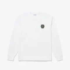 【美品】　LACOSTE ラコステ ヘビーウェイトエンブレムワッペン長袖Tシャツのサムネイル