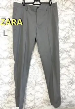 ZARA ザラ メンズ スリムシルエット　スラックス パンツ w34 グレー