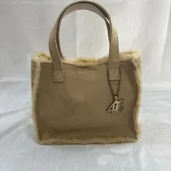 4C ベージュ トートバッグ 小型