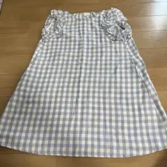 値下げ！a.v.v チェック柄 ノースリーブワンピース 130