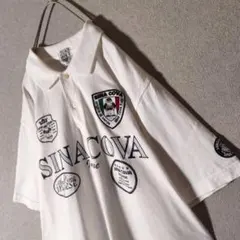 新品未使用】シナコバ 高級 手書き風ボーダー 半袖Tシャツ Lサイズ