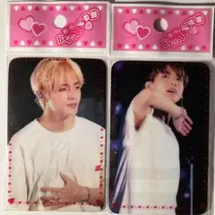 新品未使用 2枚セット BTS テテ ジョングク 両面トレカプラスチックカード