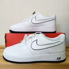 30cm ナイキエアフォース1 07 AIR FORCE1 パンダ　白黒