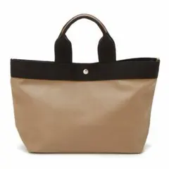 【美品】TOPKAPI リプル　ネオレザー　トートバッグ　A4 カーキブラウン