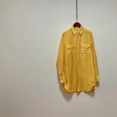 【1930年代】 JC PENNEY ヴィンテージ 長袖シャツ イエロー ペニー