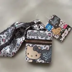 ハローキティ　ヒョウ柄　キーホルダー