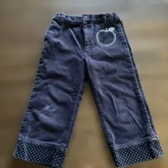 最終値下げ☀︎familiar リンゴ刺繍 コーデュロイパンツ