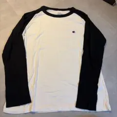 Champion ロンティー XL 黒　ブラック　ラグランのサムネイル