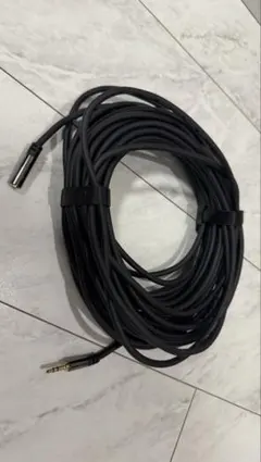 3.5mm オーディオケーブル オス-メス2重シールド 15m