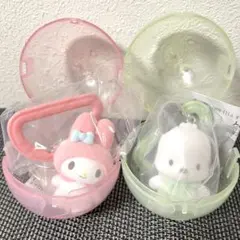 サンリオ カラフルカラビナマスコットチャーム ポチャッコ マイメロ ガチャガチャ