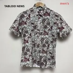 タブロイドニュース・ペイズリー柄　半袖シャツ　日本製　Mのサムネイル