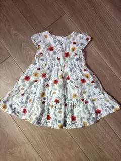 ★美品★petit main 花柄ワンピース ~95cmのサムネイル