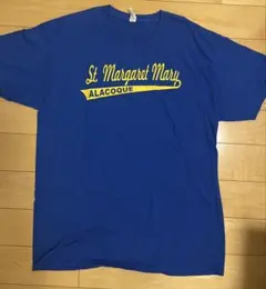 JERZEES 古着 半袖Tシャツ L ブルー イエロー プリントT