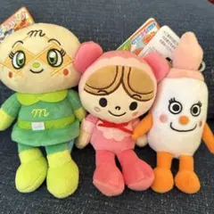 アンパンマン ぬいぐるみ　プリちぃビーンズ　あかちゃんまん　みるくぼうや　めろん