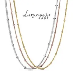 高品質サージカルステンレス ゴールドシルバー ✨エピチェーン ネックレス 金アレ