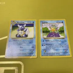 ポケモンカード　海外版　旧裏　ゼニガメ63/102 カメール　42/102 2点