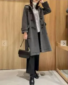 ミラオーウェン　ロングダッフルコートネイビー　可愛い　アウター　コート　冬物 ミラオーウェン ロングダッフルコートネイビー 可愛い アウター コート