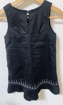 フェリシモ　ワンピース　ノースリーブ　120cm ブラック