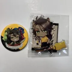 ツイステ　レオナ  缶バッジ　キーホルダー