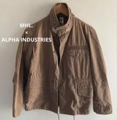 MHL.×ALPHA別注ミリタリージャケット　ベージュ