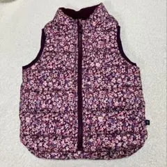 ◎ 美品！GAP 花柄ダウンベスト 100cm