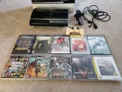 Sony PlayStation 3 本体+ソフト10本 コントローラー付き