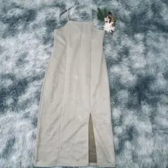 Rafraf しまむら (L) スエード調キャミワンピース スリット入り