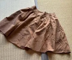 ブラウン フレアギャザースカート Ｍ　状態綺麗