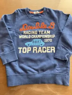 ミキハウス　ダブルビー　トレーナー　長袖　110 車　乗り物　バックプリント