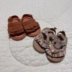 2点セット ベビーサンダル 12㎝