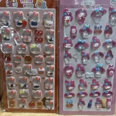 ハローキティ・マイメロディ 立体シールセット