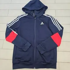 adidas ジャージジャケット ネイビー/レッド