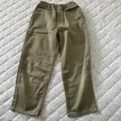 無印良品　カーキ色 ロングパンツ ウエストゴム仕様のサムネイル